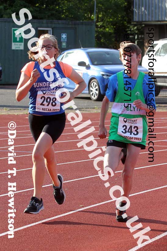 800 metres, 2021 North East Grand Prix No.4, Monkton, Wednesday, June 30th. Photo: David T. Hewitson/Sports for All Pics
